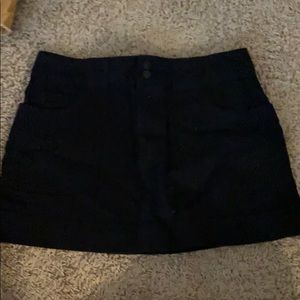 black jean skirt